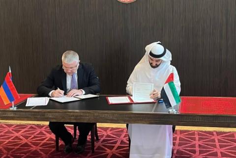Armenia y Emiratos Árabes Unidos firmaron un acuerdo de abolición de visas