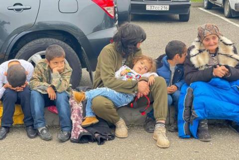 Nagorno-Karabakh residents left homeless in Azeri attack to be evacuated to Armenia 