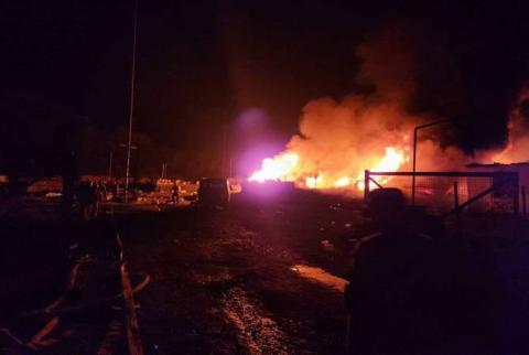 Le nombre de blessés suite à l'explosion de l'entrepôt de carburant du Haut-Karabagh dépasse les 200
