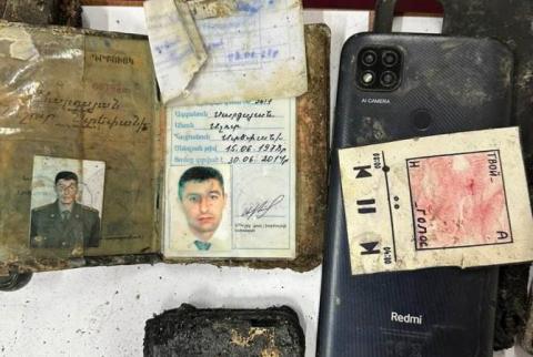 Se encontraron pertenencias durante las operaciones de búsqueda en la zona de la explosión en Nagorno Karabaj