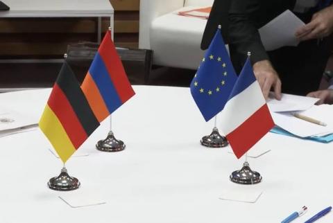 Ermenistan Başbakanı, Fransa Cumhurbaşkanı, Almanya Başbakanı ve Avrupa Konseyi Başkanının görüşmesi