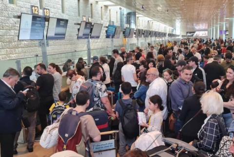 Volaron hacia Armenia 190 armenios desde Tel Aviv