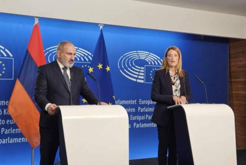 La Présidente du Parlement européen exprime son soutien à la souveraineté et à l'intégrité territoriale de l'Arménie