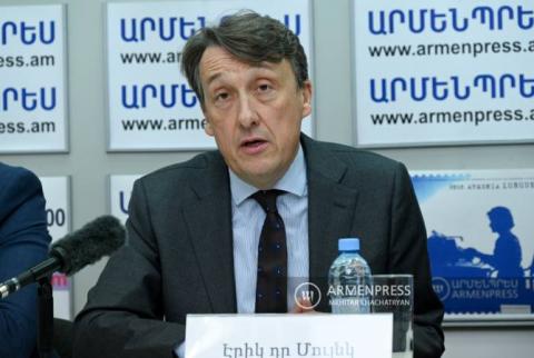 Бельгия хочет участвовать в мирном процессе в регионе: посол Бельгии в Армении