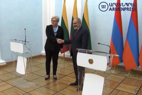 ليتوانيا هي أحد شركاء أرمينيا الموثوق بهم في الاتحاد الأوروبي وأرمينيا ممتنة للدعم السياسي-باشينيان-