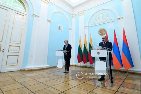 Nikol Pashinyan a présenté à la Première ministre lituanienne les faits de nettoyage ethnique au Haut-Karabakh