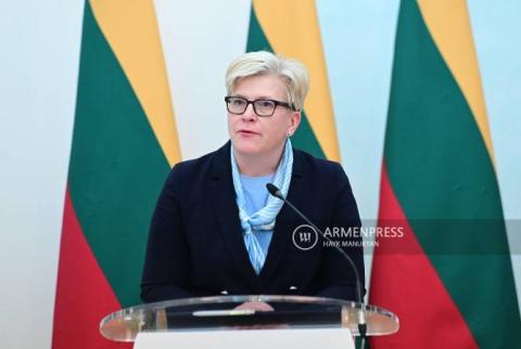 Lithuania reaffirms support to Armenia's sovereignty, territorial integrity: Prime Minister Šimonytė 