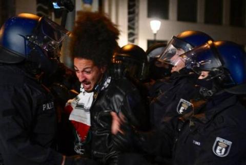 В Берлине на пропалестинских акциях пострадали свыше ста полицейских
