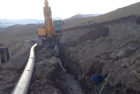 Ընթանում են Լանջաղբյուրի ջրամբարի մոտեցնող ջրանցքի կառուցման աշխատանքները
