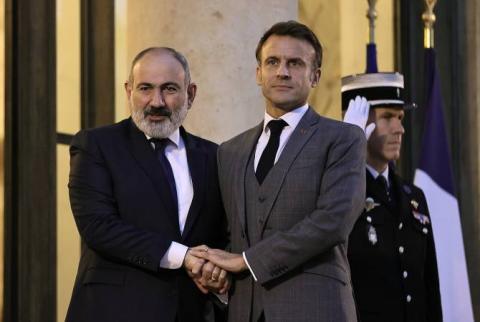 Armenian Prime Minister lauds ‘excellent’ talks with President Macron in Paris 