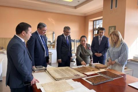 Ambassadors accredited to Armenia visit Matenadaran