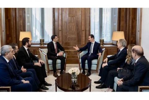 Hakob Arshakyan a rencontré le président de la République arabe syrienne, Bachar al-Assad