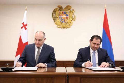 Armenia y Georgia firmaron el plan de cooperación entre los Ministerios de Defensa