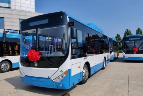 Ya se envió a Armenia un lote de 30 nuevos autobuses desde China