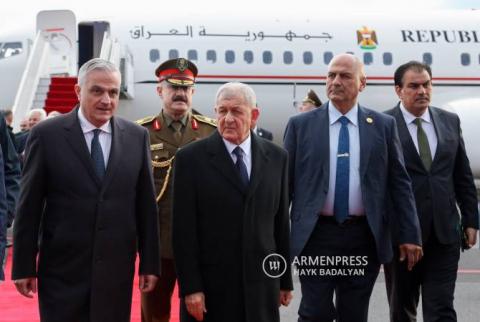 الرئيس العراقي عبد اللطيف رشيد يصل إلى أرمينيا في زيارة عمل 