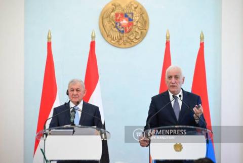 Armenia wants deeper ties with ‘important and trusted partner’ Iraq, says President Khachaturyan 