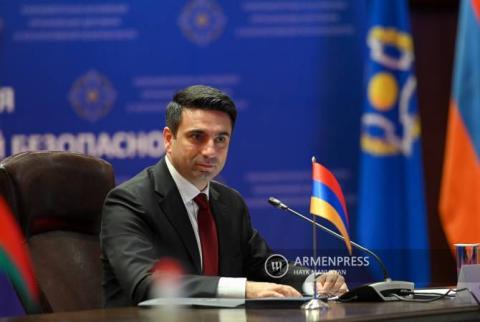Armenian Speaker of Parliament won’t attend CSTO event 