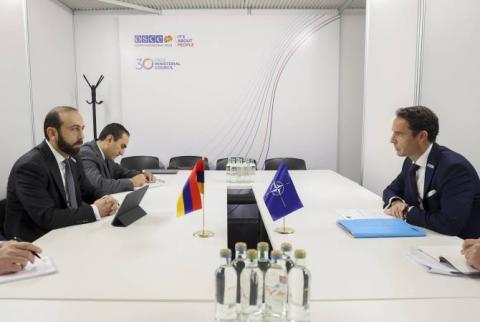 Арарат Мирзоян и Хавьер Коломина обменялись мнениями о развитии двустороннего партнерства Армения-НАТО 