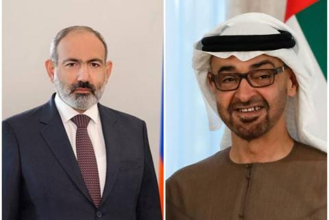 Pashinyan congratulates UAE leaders on national holiday, lauds unprecedented activeness in Armenian-Emirati ties 