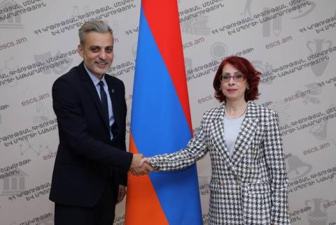 Заместитель министра ОНКС Армении принял посла Сирии