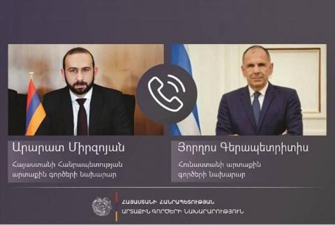 Armenian, Greek Foreign Ministers emphasize importance of joint Armenia-Azerbaijan statement