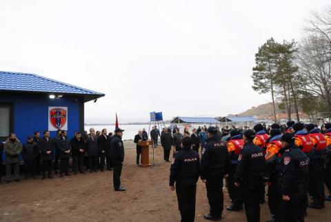 Nikol Pashinyan a assisté au lancement du Service de patrouille aquatique dans la zone adjacente au lac Sévan