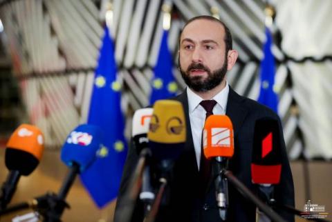 Ararat Mirzoyan presentó el proyecto "Encrucijada de paz" a los ministros de Asuntos Exteriores de la Unión Europea