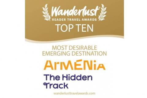 ارمنستان در لیست ده مقصد مطلوب برتر گردشگری در حال توسعۀ جایزۀ گردشگری  "Wanderlust Reader Travel Awards" قرا گرفت
