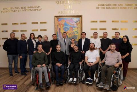 Byblos Bank Armenia donates New Year gift funds to Soldier's Home