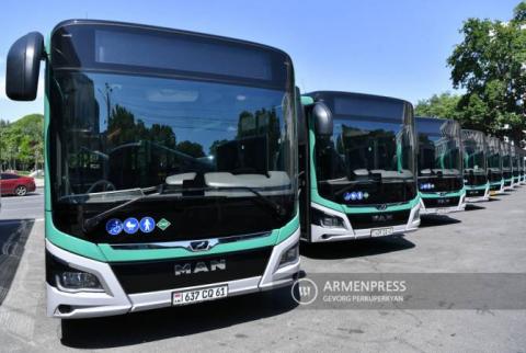 شهرداری ایروان قصد دارد در سال آتی 200 اتوبوس جدید به ناوگان حمل و نقل عمومی اضافه کند