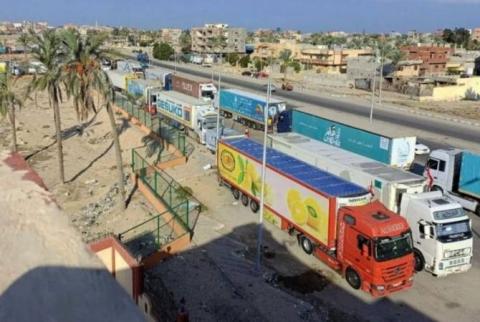 Gaza receives over 4.7 thousand vehicles of humanitarian aid in two months