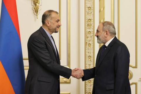 رئيس الوزراء نيكول باشينيان يستقبل وزير الخارجية الإيراني حسين أمير عبد اللهيان