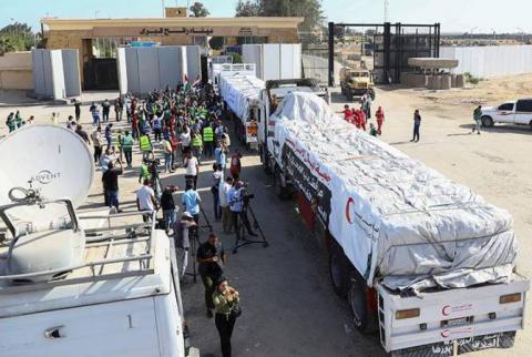 Ավելի քան 80 բեռնատար հումանիտար օգնություն են հասցրել Գազայի հատված