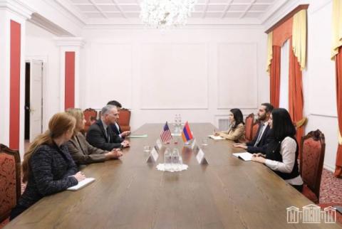 副议长与美国高加索谈判高级顾问讨论亚美尼亚-土耳其正常化问题