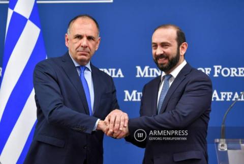 Joint press conference of Armenian and Greek FMs. LIVE