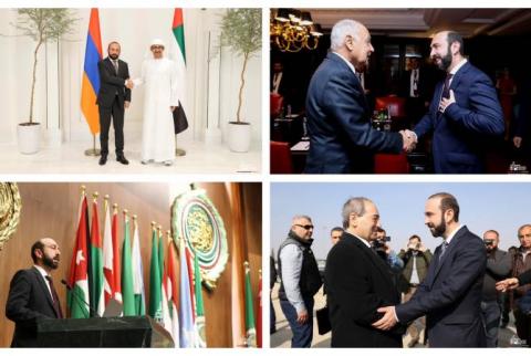 الشرق الأوسط يحتل مكانة خاصة بأجندة السياسة الخارجية لأرمينيا-وزير الخارجية ميرزويان زار مصر وسوريا والإمارات ب2023- 
