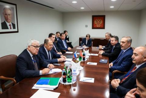 Лавров на встрече с главой МИД Турции обсудил вопросы Южного Кавказа, сектора Газы и Ближнего Востока