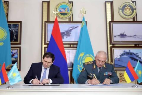 Armenia, Kazakhstan Ministries of Defense sign cooperation plan for 2024