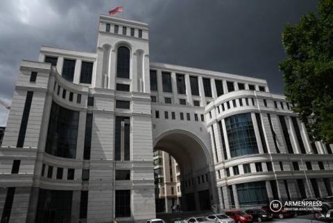 Le MAE de la RA accuse l'Azerbaïdjan d'abuser de la question des cartes et de tenter de l'utiliser à des fins d'escalade