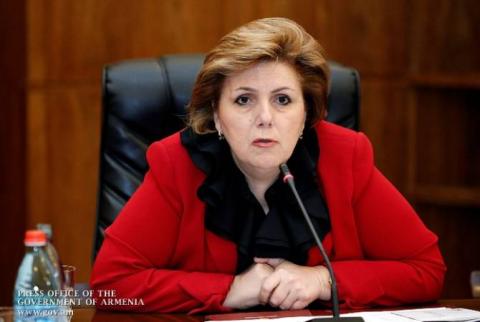 Fiscalía General exige a ex ministra de Cultura la expropiación de de mil millones de drams en beneficio del Estado
