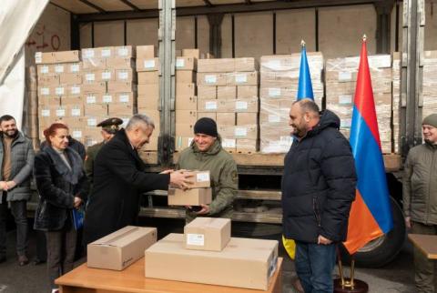 کمک بشردوستانه دیگر ارمنستان به اوکراین ارسال شد  
