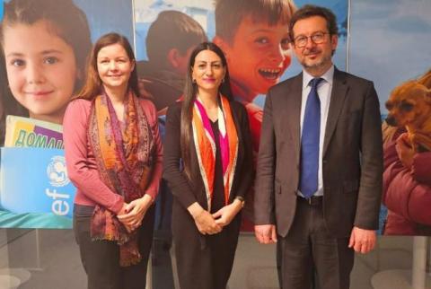 دیدار مدافع حقوق بشر جمهوری ارمنستان با معاون دفتر صندوق کودکان سازمان ملل متحد برای اروپا و آسیای مرکزی در ژنو 