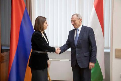 أرمينيا والمجر ستعملان على تطوير التعاون في مجال الصحة-وزيرة الصحة الأرمنية أناهيت أفانيسيان بلقاء نظيرها المجري-