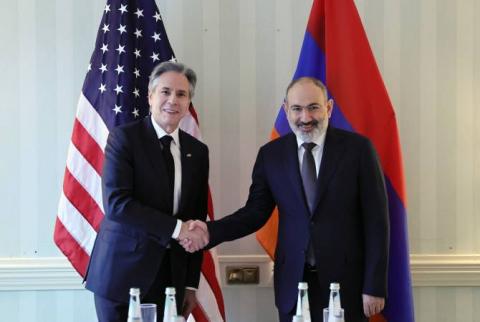 رئيس الوزراء الأرمني نيكول باشينيان يلتقي وزير الخارجية الأمريكي أنتوني بلينكن بإطار مؤتمر ميونيخ الأمني