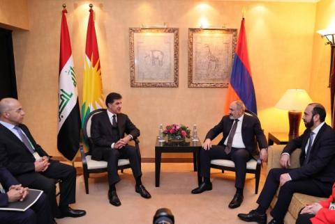 Նիկոլ Փաշինյանը հանդիպել է Իրաքյան Քուրդիստանի նախագահի հետ