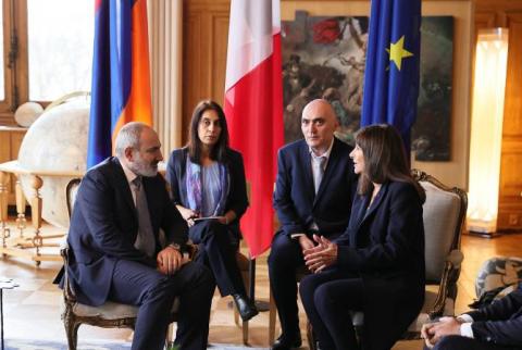 Nikol Pashinyan a rencontré la Maire de Paris, Anne Hidalgo