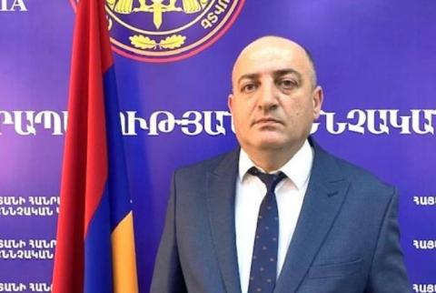Сергей Арстамян назначен советником председателя Следственного комитета Республики Армения