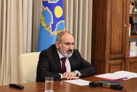 پاشینیان: " ارمنستان عملا مشارکت خود را در سازمان پیمان امنیت جمعی متوقف کرده است." 