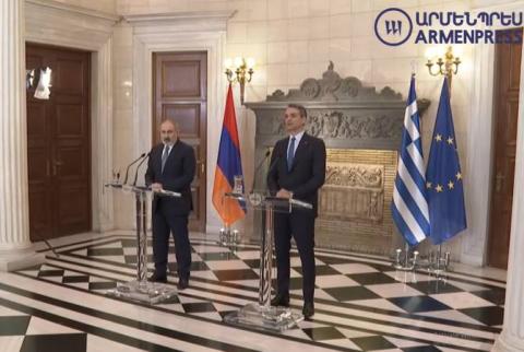 Армения и Греция придадут новый импульс отношениям в сфере экономики, безопасности и в других отраслях: Пашинян