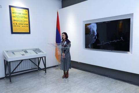 Հայաստանի ազգային արխիվի ցուցասրահում բացվել է Արամ Խաչատրյանի 120-ամյակին նվիրված ժամանակավոր ցուցադրություն
